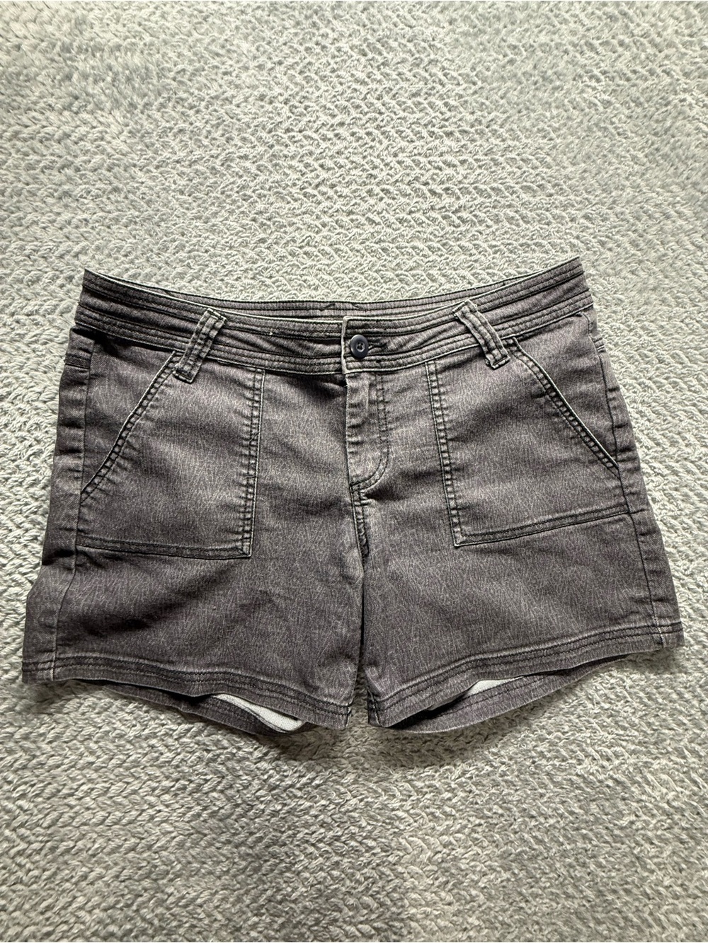 Prana Women’s Charcoal Denim Shorts